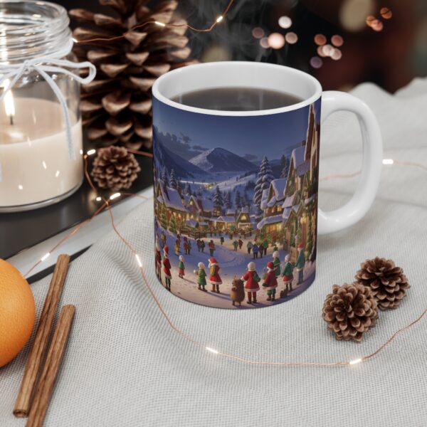 Christmas Merry XMass Coffee Ceramic Mug, Christmas Coffee cap, Christmas Coffee mug, Coffee mug, ceramic mug, White ceramic mug, 11oz - Image 4