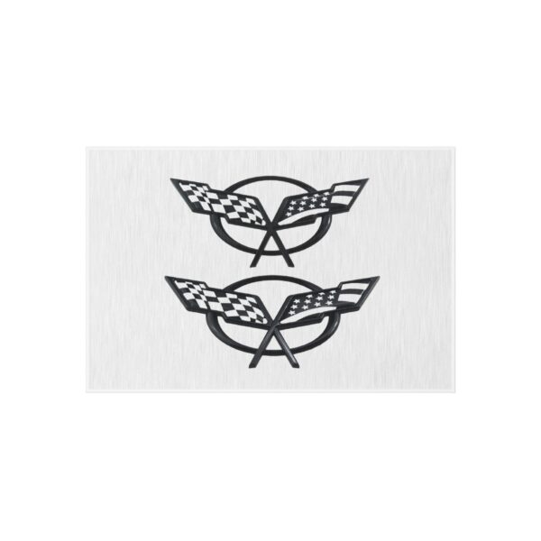 Corvette Logo Outdoor Rug, Custom doormat, personalised doormat, personalized Rug, monogram rug, housewarming, closing gift, Custom Rug