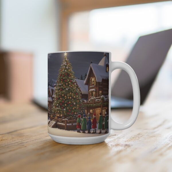 Christmas Merry XMass Coffee Ceramic Mug, Christmas Coffee cap, Christmas Coffee mug, Coffee mug, ceramic mug, White ceramic mug, 15oz - Image 4