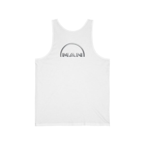 MAN  Unisex Jersey Tank - Image 2