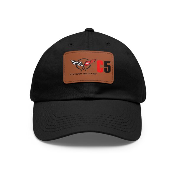 Corvette C5, Black, Personalized Hats, Custom Hats, Custom Company Hats, Business, Teams, Event Hats Dad Hat with Leather Patch - Image 9