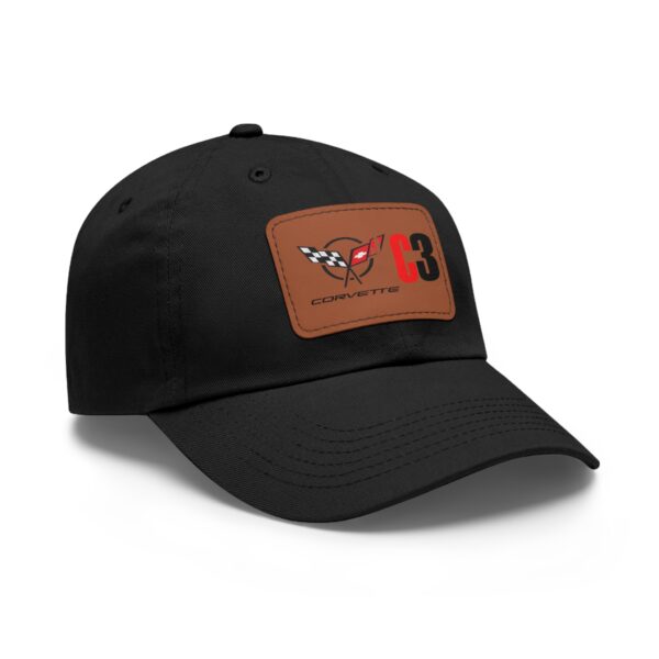 Corvette C3, Black, Personalized Hats, Custom Hats, Custom Company Hats, Business, Teams, Event Hats Dad Hat with Leather Patch - Image 10