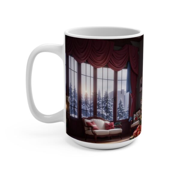 Christmas Merry XMass Coffee Ceramic Mug, Christmas Coffee cap, Christmas Coffee mug, Coffee mug, ceramic mug, White ceramic mug, 15oz - Image 3