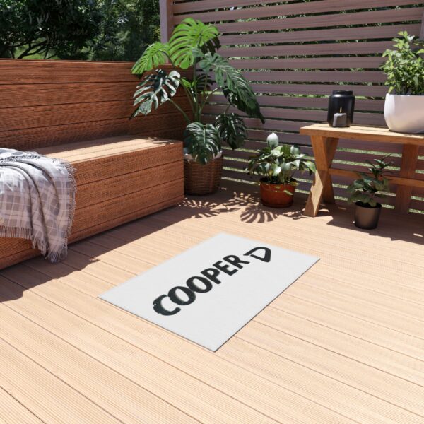 Cooper Logo Outdoor Rug, Custom doormat, personalised doormat, personalized Rug, monogram rug, housewarming, closing gift, Custom Rug - Image 3