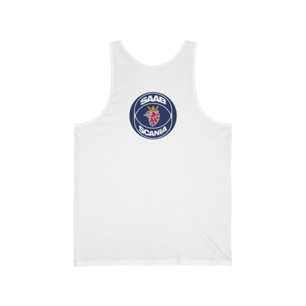 Saab Scania Unisex Jersey Tank - Image 2