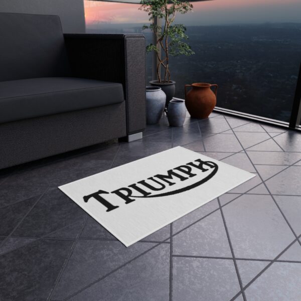 Triumph Logo Outdoor Rug, Custom doormat, personalised doormat, personalized Rug, monogram rug, housewarming, closing gift, Custom Rug - Image 4