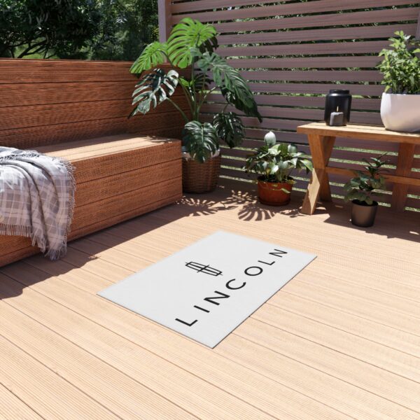 Lincoln Logo Outdoor Rug, Custom doormat, personalised doormat, personalized Rug, monogram rug, housewarming, closing gift, Custom Rug - Image 3