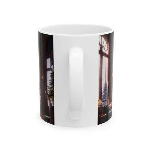 Christmas Merry XMass Coffee Ceramic Mug, Christmas Coffee cap, Christmas Coffee mug, Coffee mug, ceramic mug, White ceramic mug, 11oz - Image 2