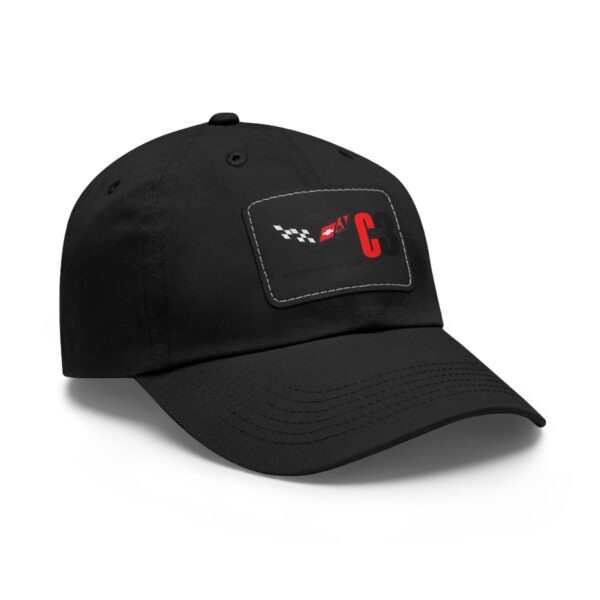 Corvette C3, Black, Personalized Hats, Custom Hats, Custom Company Hats, Business, Teams, Event Hats Dad Hat with Leather Patch - Image 6