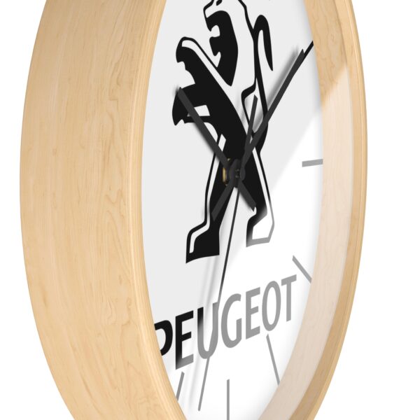 Peugeot Wooden Frame Wall Clock - Image 2