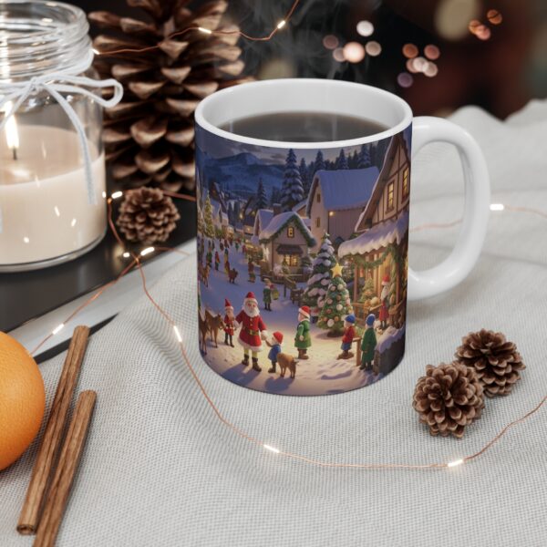 Christmas Merry XMass Coffee Ceramic Mug, Christmas Coffee cap, Christmas Coffee mug, Coffee mug, ceramic mug, White ceramic mug, 11oz - Image 4