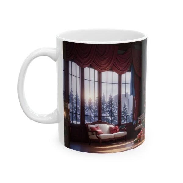 Christmas Merry XMass Coffee Ceramic Mug, Christmas Coffee cap, Christmas Coffee mug, Coffee mug, ceramic mug, White ceramic mug, 11oz - Image 3