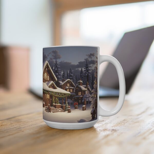 Christmas Merry XMass Coffee Ceramic Mug, Christmas Coffee cap, Christmas Coffee mug, Coffee mug, ceramic mug, White ceramic mug, 15oz - Image 4