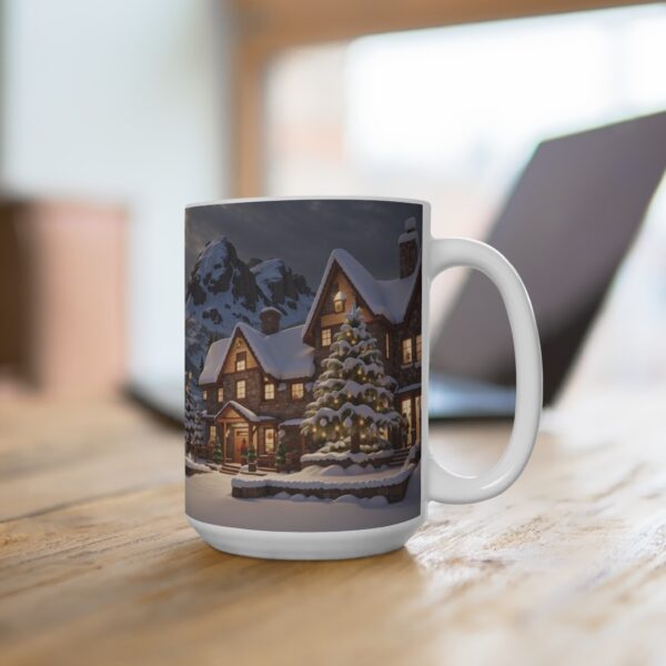 Christmas Merry XMass Coffee Ceramic Mug, Christmas Coffee cap, Christmas Coffee mug, Coffee mug, ceramic mug, White ceramic mug, 15oz - Image 4