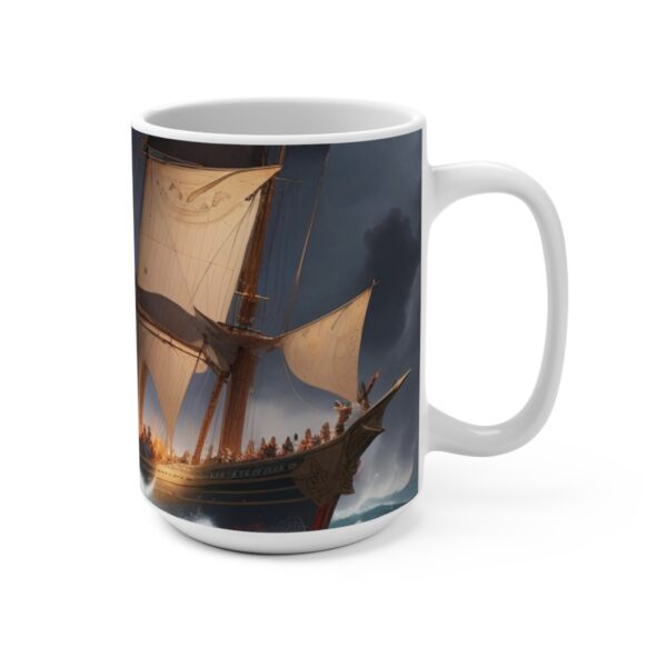 Titanic Ship Coffee Mug celebration Coffee Ceramic Mug, Coffee mug, Coffee mug, celebration ceramic mug, White ceramic mug, 15oz - Image 2