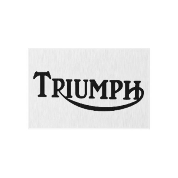 Triumph Logo Outdoor Rug, Custom doormat, personalised doormat, personalized Rug, monogram rug, housewarming, closing gift, Custom Rug