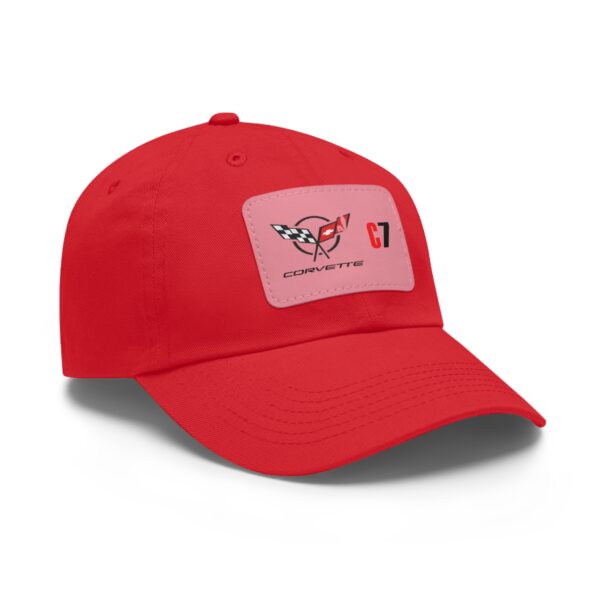 Corvette C7, Red, Personalized Hats, Custom Hats, Custom Company Hats, Business, Teams, Event Hats Dad Hat with Leather Patch - Image 14