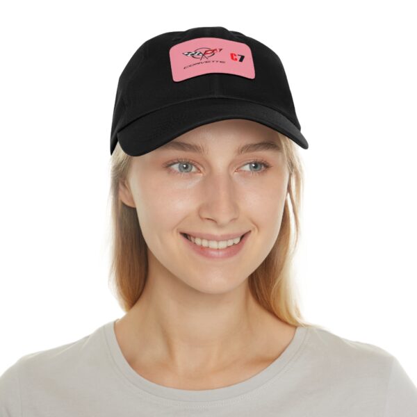 Corvette C7, Black, Personalized Hats, Custom Hats, Custom Company Hats, Business, Teams, Event Hats Dad Hat with Leather Patch - Image 20