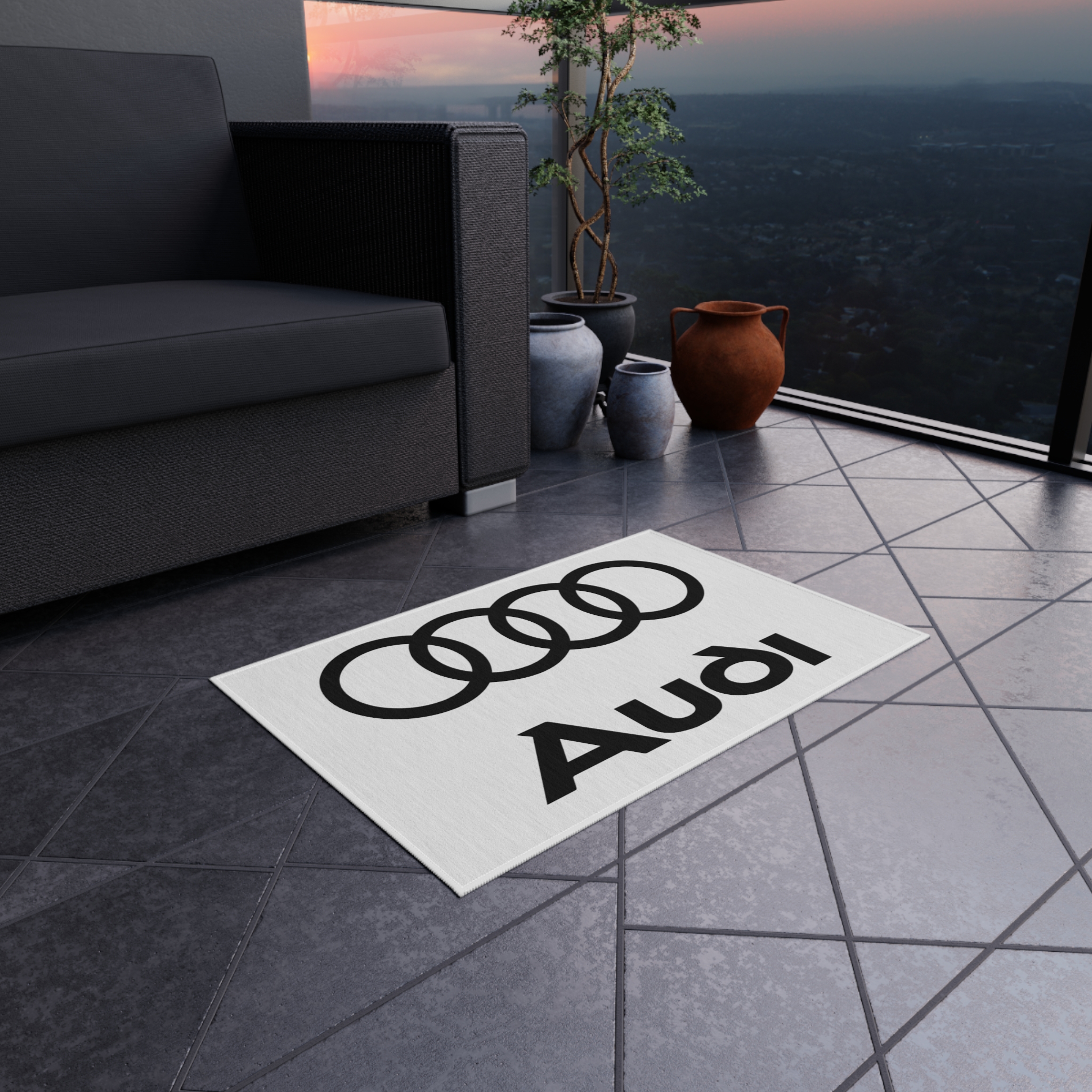 Audi Logo Outdoor Rug, Custom doormat, personalised doormat, personalized Rug, monogram rug, housewarming gift, closing gift, Custom Rug 4 Audi Logo Outdoor Rug, Custom doormat, personalised doormat, personalized Rug, monogram rug, housewarming gift, closing gift, Custom Rug - Image 4