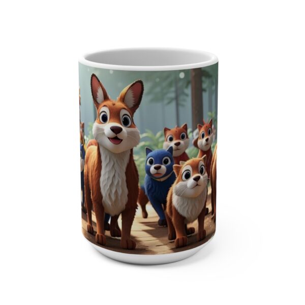 cartoon Coffee Ceramic Mug, cartoon Coffee cap, cartoon Coffee mug, Coffee mug, cartoon ceramic mug, White ceramic mug, 15oz