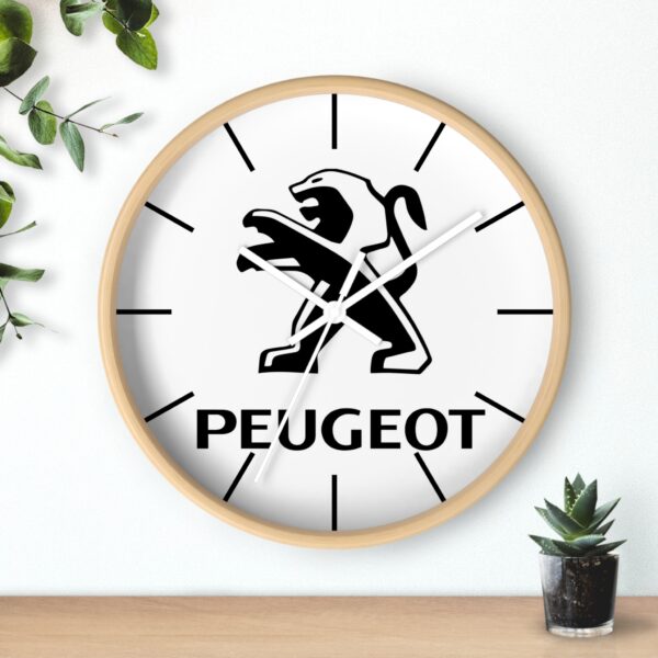 Peugeot Wooden Frame Wall Clock - Image 6
