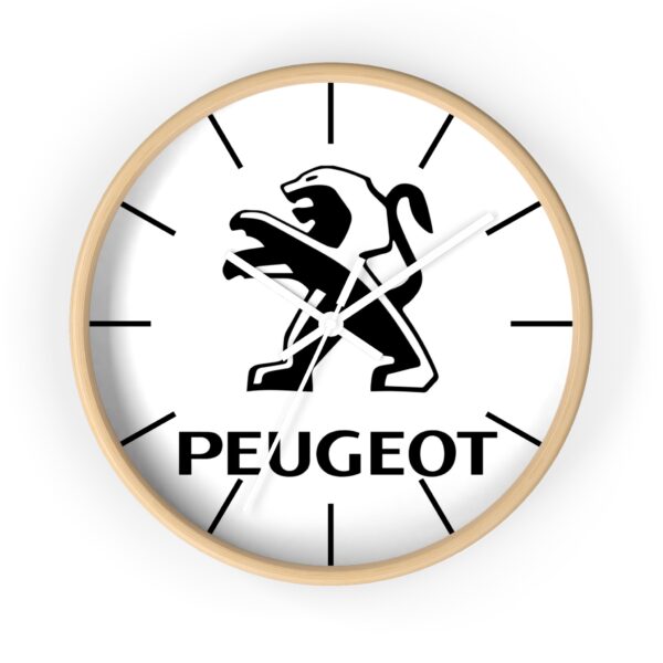 Peugeot Wooden Frame Wall Clock - Image 4