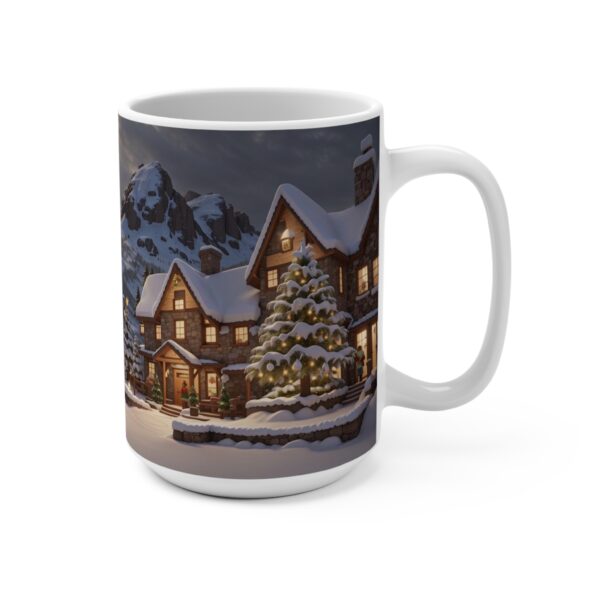 Christmas Merry XMass Coffee Ceramic Mug, Christmas Coffee cap, Christmas Coffee mug, Coffee mug, ceramic mug, White ceramic mug, 15oz - Image 2