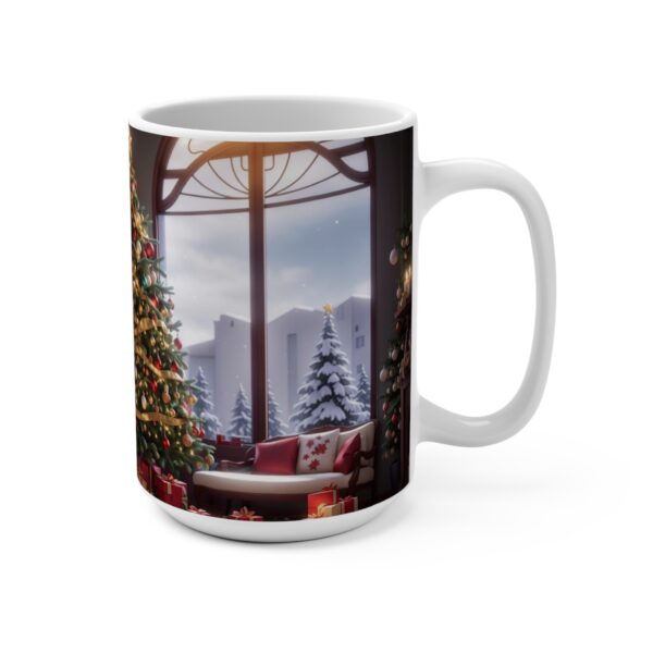 Christmas Merry XMass Coffee Ceramic Mug, Christmas Coffee cap, Christmas Coffee mug, Coffee mug, ceramic mug, White ceramic mug, 15oz - Image 2
