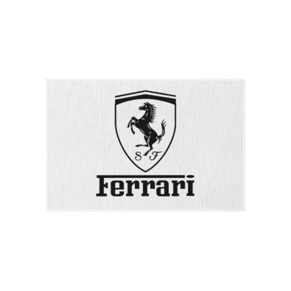 Ferrari Logo Outdoor Rug, Custom doormat, personalised doormat, personalized Rug, monogram rug, housewarming, closing gift, Custom Rug