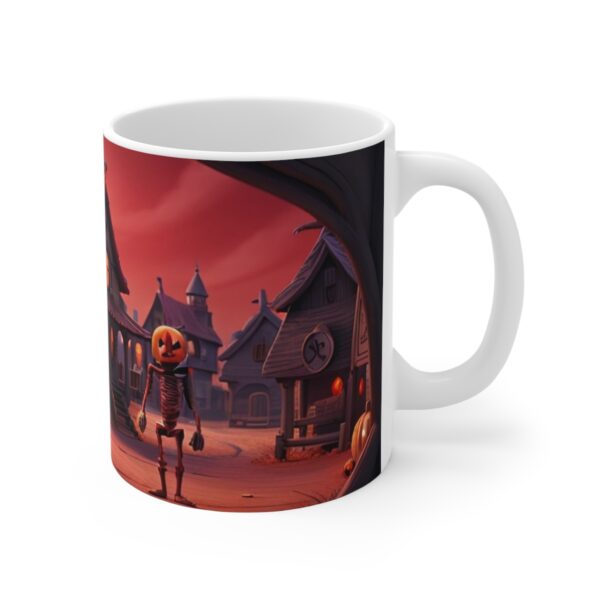 Halloween Coffee Ceramic Mug, halloween Coffee cap, halloween Coffee mug, Coffee mug, ceramic mug, White ceramic mug, 11oz - Image 3