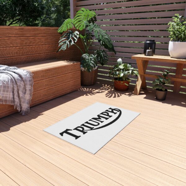 Triumph Logo Outdoor Rug, Custom doormat, personalised doormat, personalized Rug, monogram rug, housewarming, closing gift, Custom Rug - Image 3