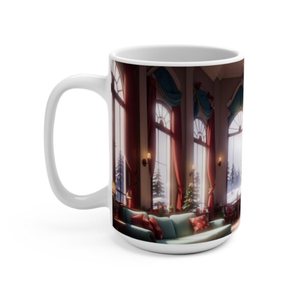 Christmas Merry XMass Coffee Ceramic Mug, Christmas Coffee cap, Christmas Coffee mug, Coffee mug, ceramic mug, White ceramic mug, 15oz - Image 3