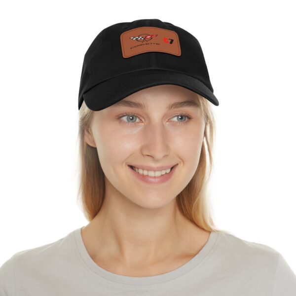 Corvette C7, Black, Personalized Hats, Custom Hats, Custom Company Hats, Business, Teams, Event Hats Dad Hat with Leather Patch - Image 12