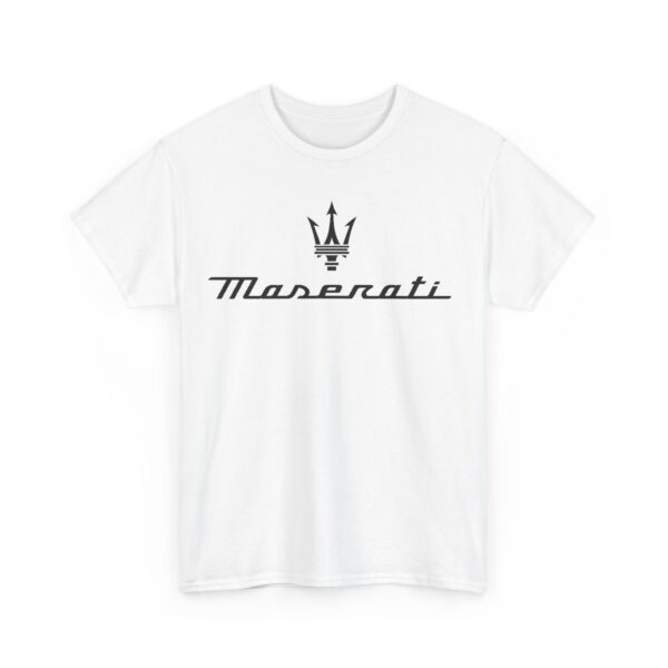 Maserati Unisex Heavy Cotton Tee - Image 3