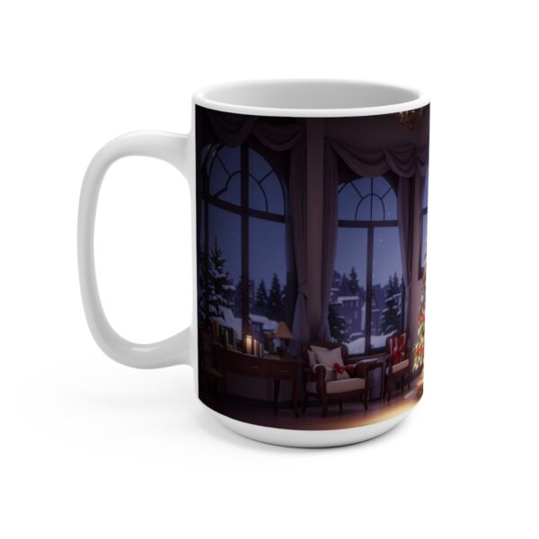 Christmas Merry XMass Coffee Ceramic Mug, Christmas Coffee cap, Christmas Coffee mug, Coffee mug, ceramic mug, White ceramic mug, 15oz - Image 3