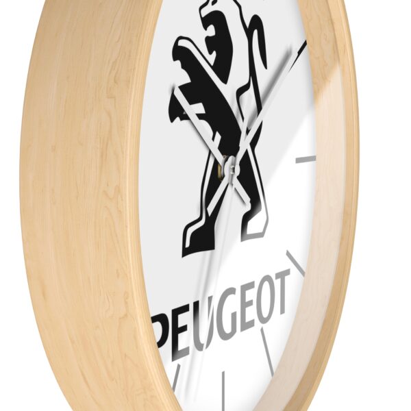 Peugeot Wooden Frame Wall Clock - Image 5