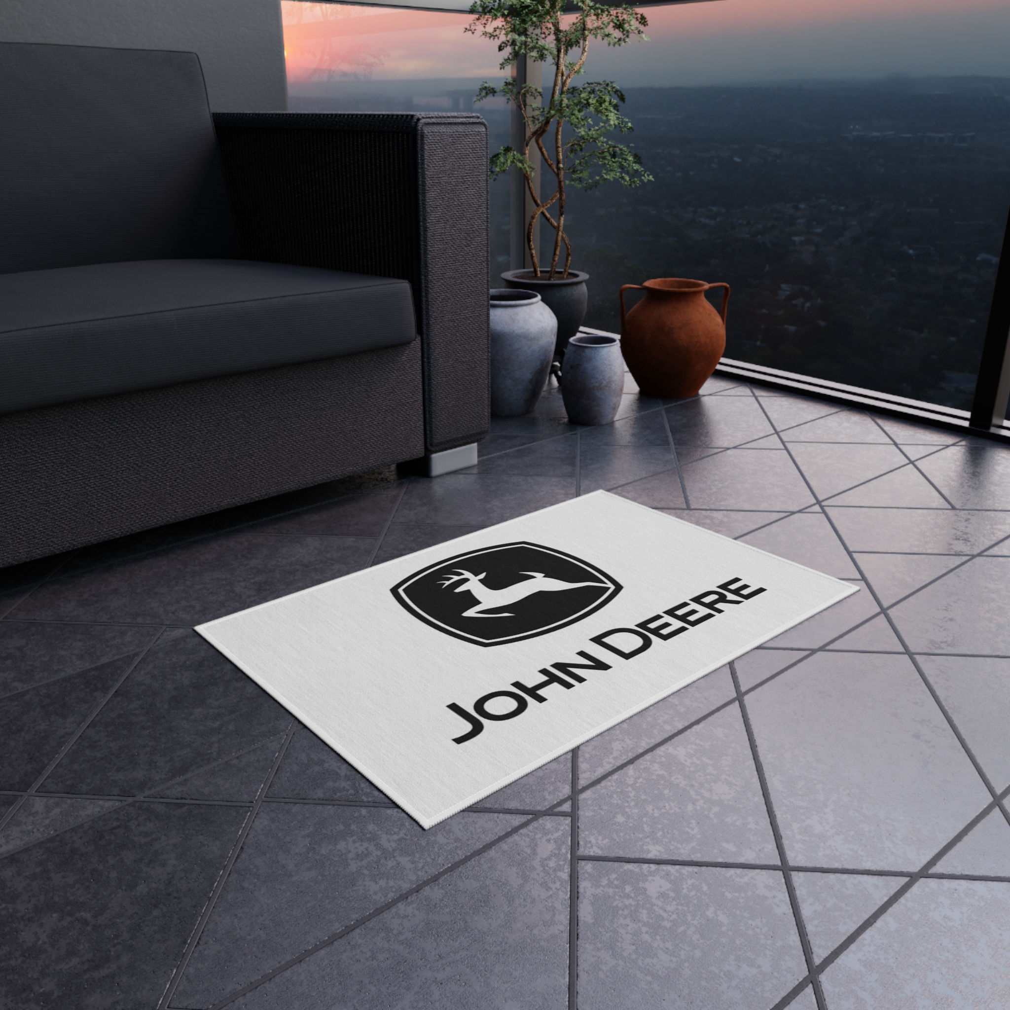 John Deere Logo Outdoor Rug, Custom doormat, personalised doormat, personalized Rug, monogram rug, housewarming, closing gift, Custom Rug 4 John Deere Logo Outdoor Rug, Custom doormat, personalised doormat, personalized Rug, monogram rug, housewarming, closing gift, Custom Rug - Image 4