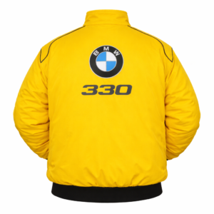 BMW 330 yellow racing jacket back embroidered logo