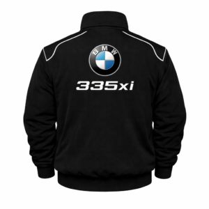 BMW black racing jacket back 335xi embroidered logo