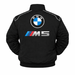 BMW M5 black racing jacket rear embroidered