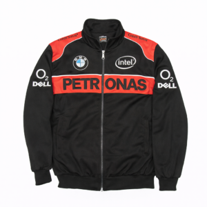 BMW Petronas racing jacket black red front embroidered