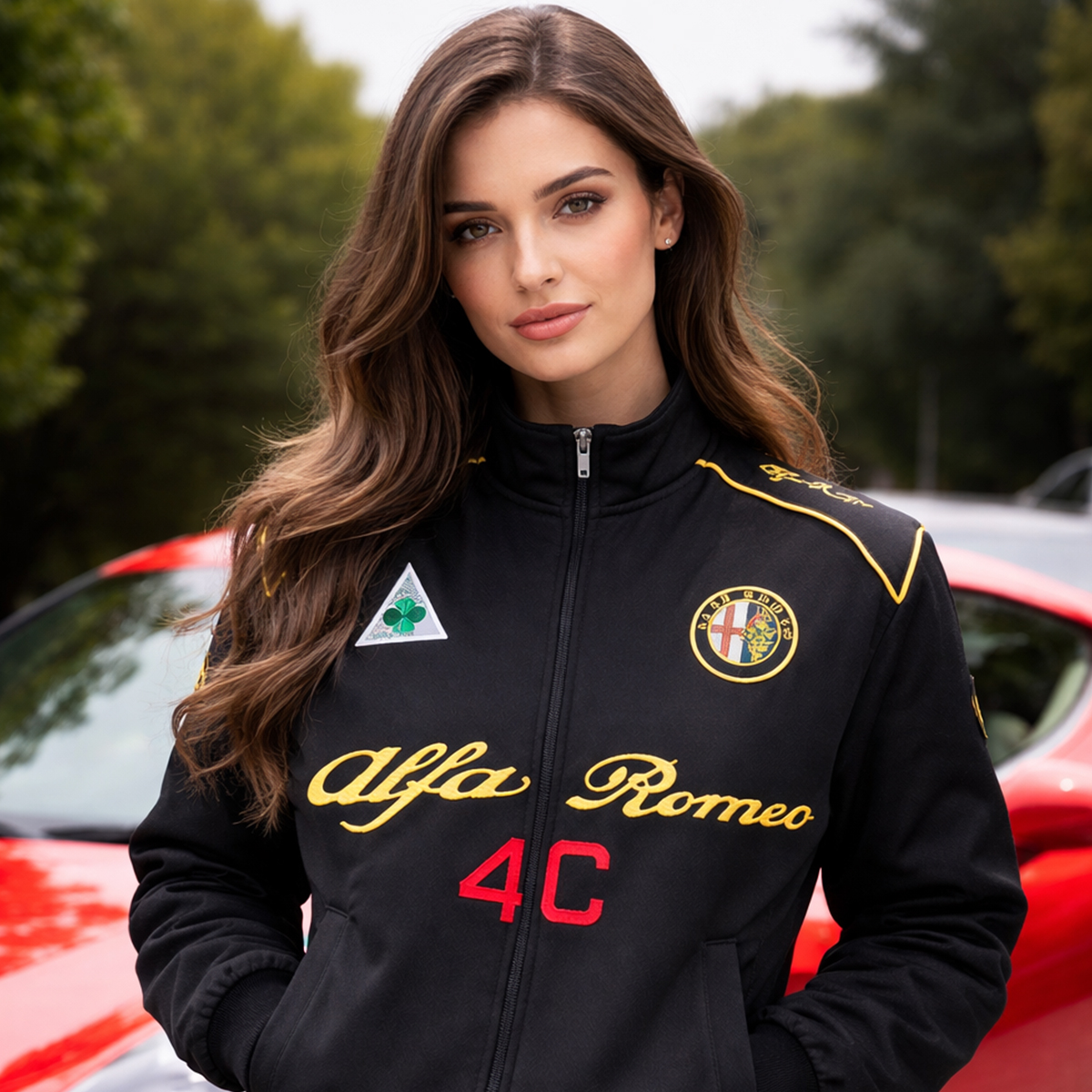 Alfa Romeo Racing C4 Jacket Black | NASCAR Jacket 3 Alfa Romeo Racing C4 Jacket Black | NASCAR Jacket - Image 3
