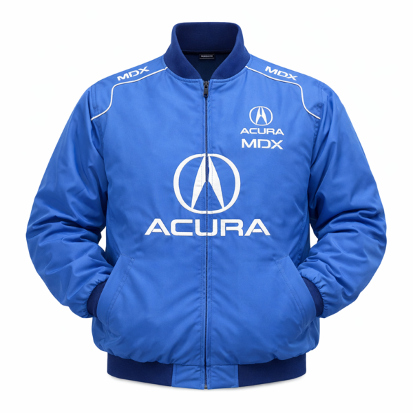 Acura MDX blue jacket embroidered front logo