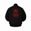 Acura black jacket embroidered back logo red