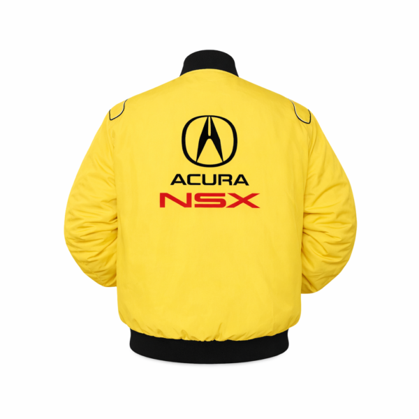 Acura NSX yellow jacket embroidered back logo