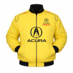 Acura yellow jacket embroidered front logo