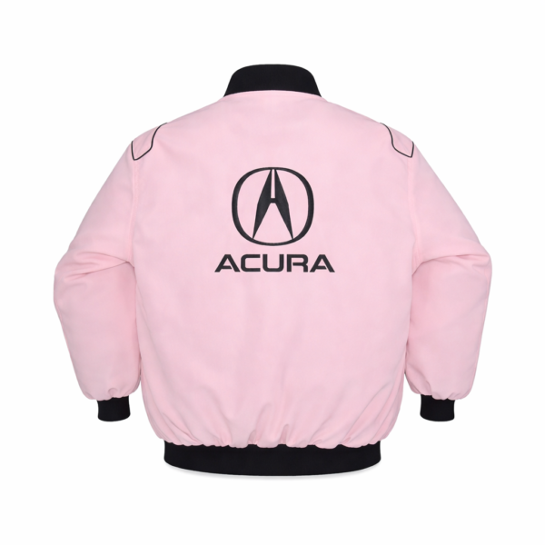 Acura pink jacket embroidered back logo