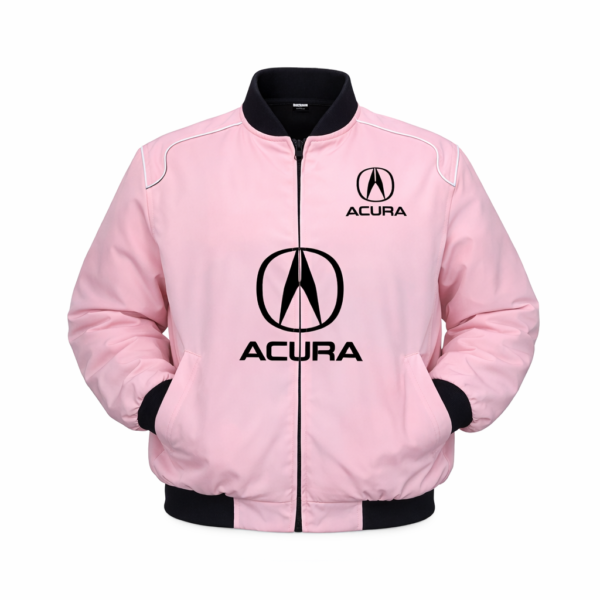 Acura pink jacket embroidered front logo