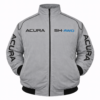 Acura SH-AWD gray jacket embroidered front logo