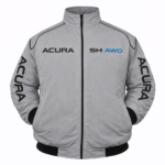 Acura SH-AWD gray jacket embroidered front logo